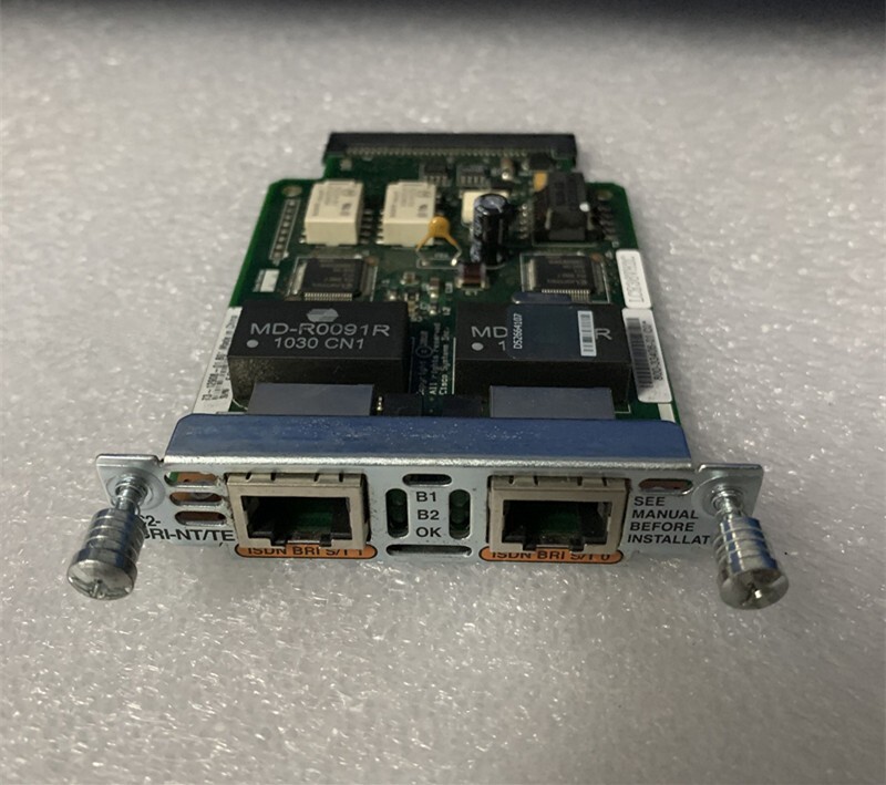 Cisco VIC2-2BRI-NT/TE Router Voice Module Used for 2800 3800 Series Routers