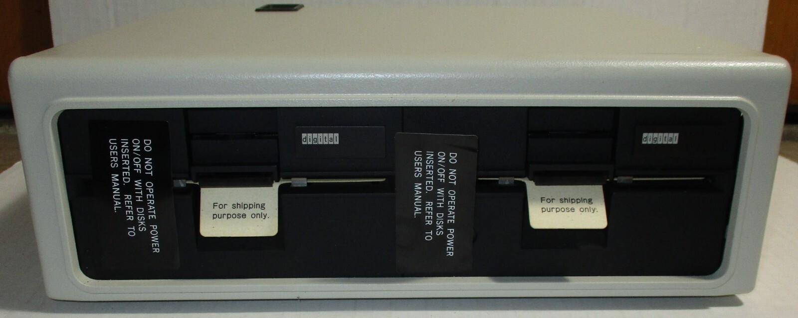 DEC Digital RX180AB External Dual Floppy Disk Drive Vtg 1982 VT180? *READ*