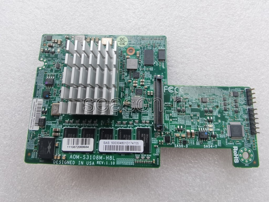 Supermicro AOM-S3108M-H8L  8-Port SAS Internal RAID Mezzanine Card