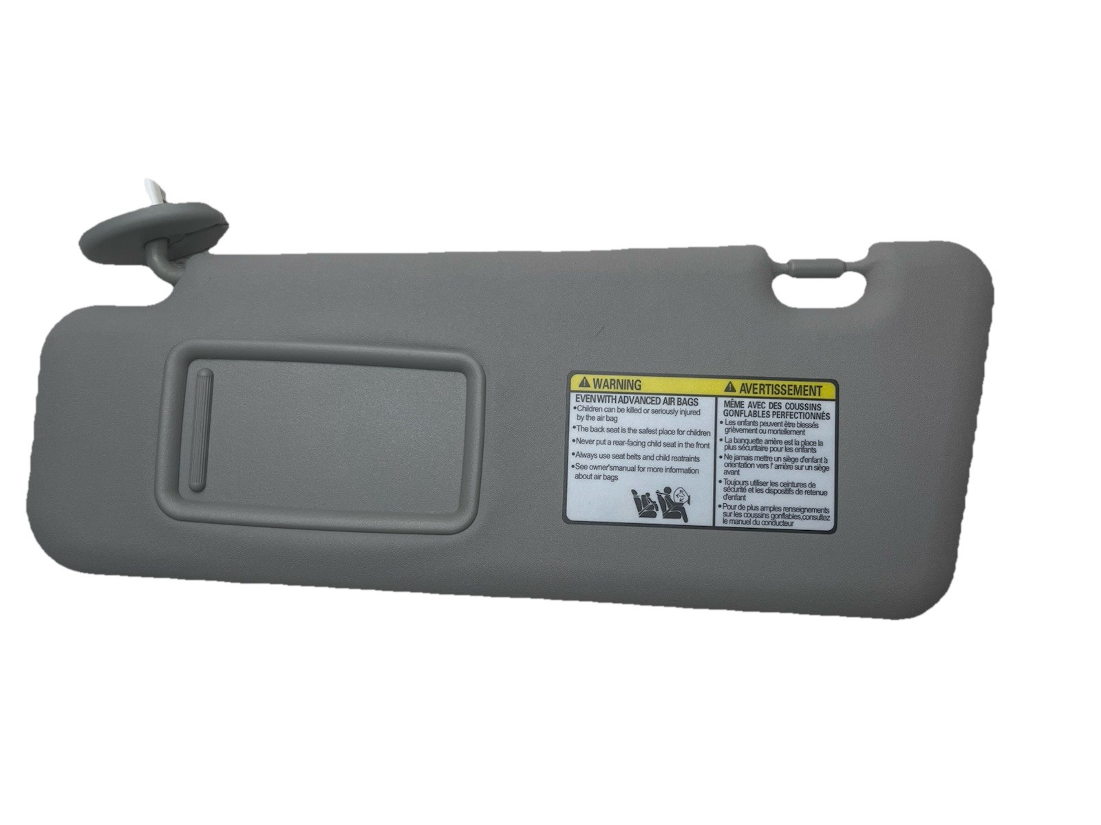 Dasbecan Gray Left Driver Side Sun Visor Compatible with Nissan Altima 2013-2016