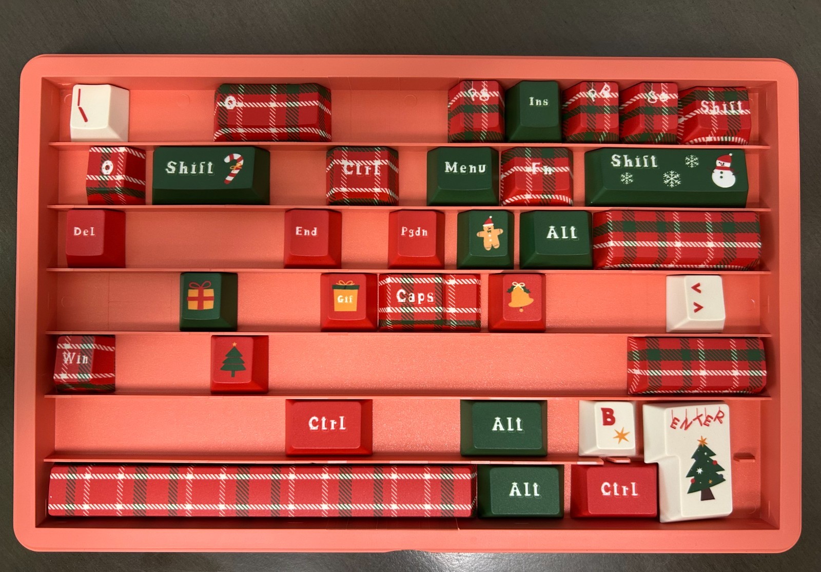 Spare Keycaps - Christmas Themed - Keyboard keycaps.