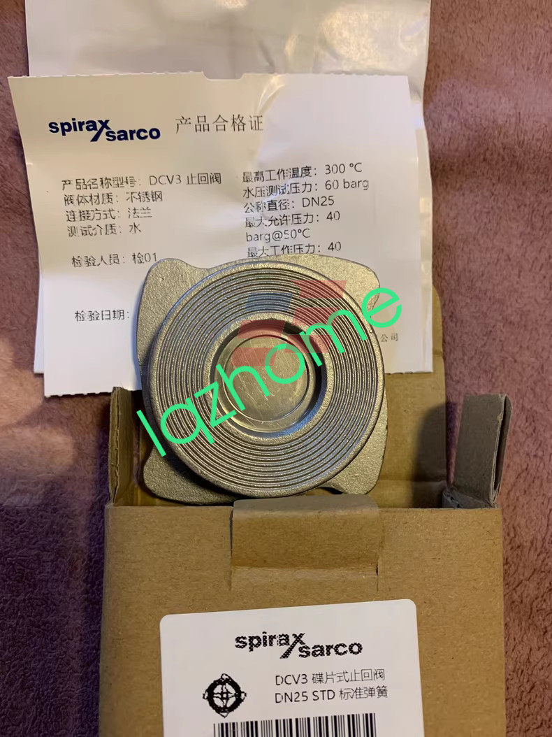 1PCS Spirax Disc type check valve DCV3 DN25 new via FedEx or DHL