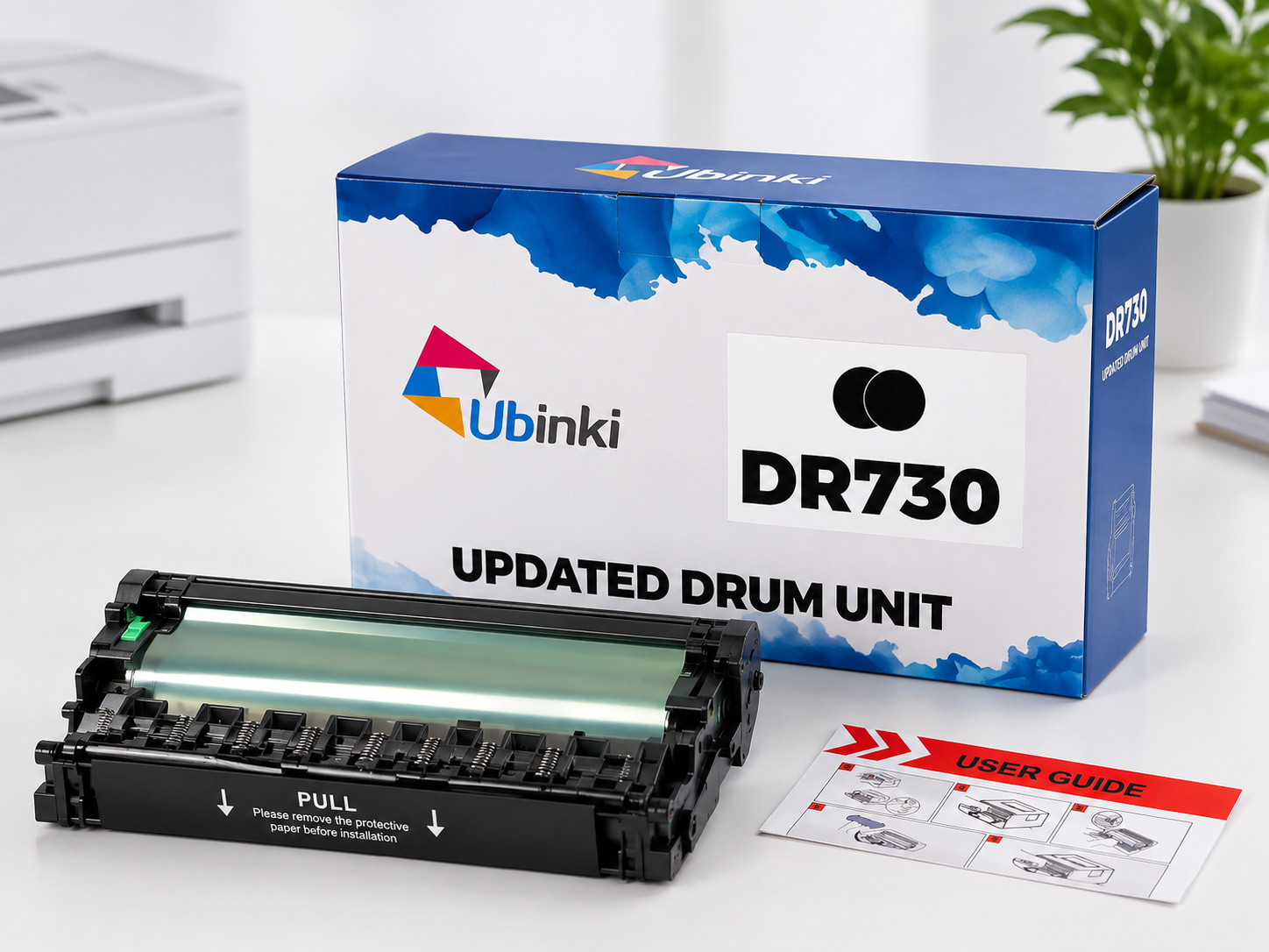 2 Pack Ubinki DR730 Compatible Drum Unit for Brother HL-L2750DW MFC-L2750DW