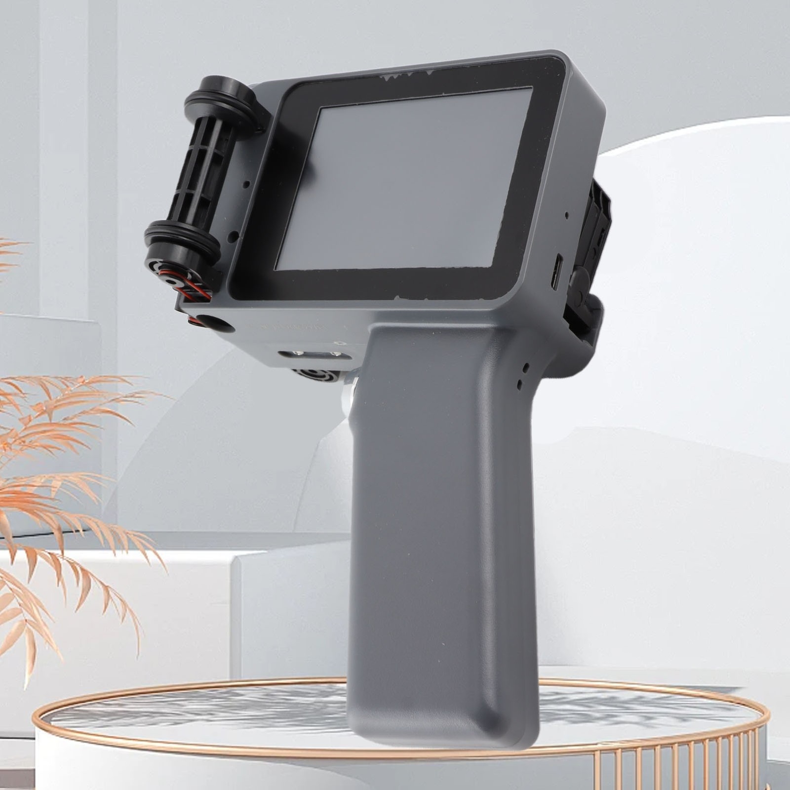 Handheld Inkjet Printer Silver Color 12.7mm HD LED 4.3 Inch Touchscreen Compact