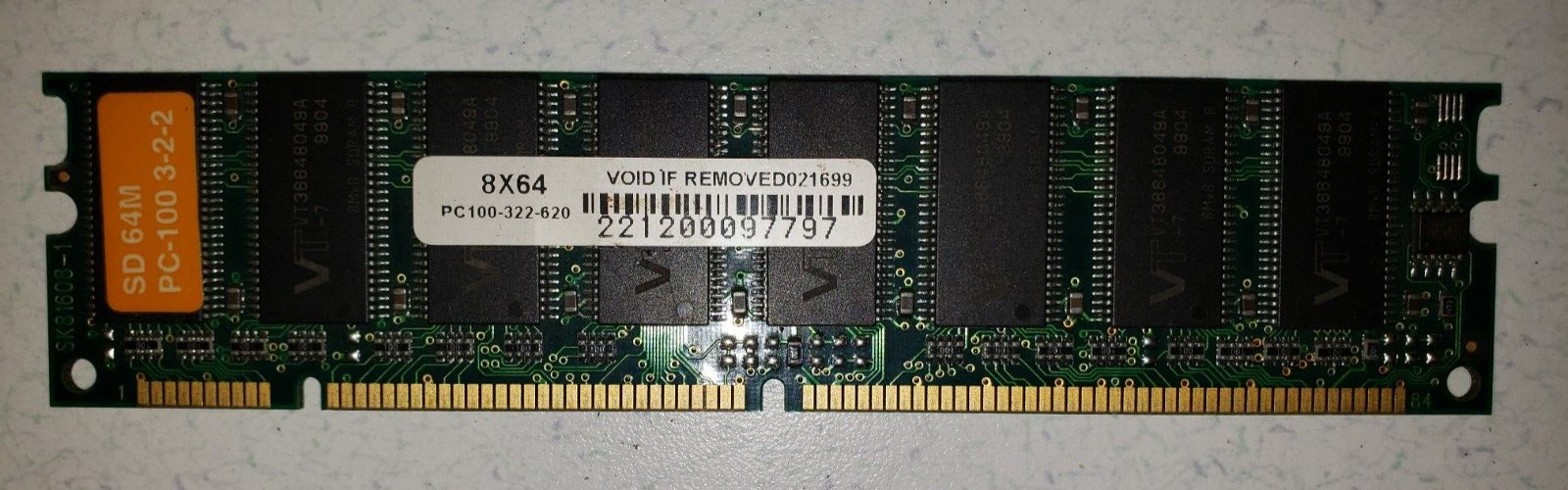 *PC100-3-2-2-620 8X64 SD64M RAM - HH-0002