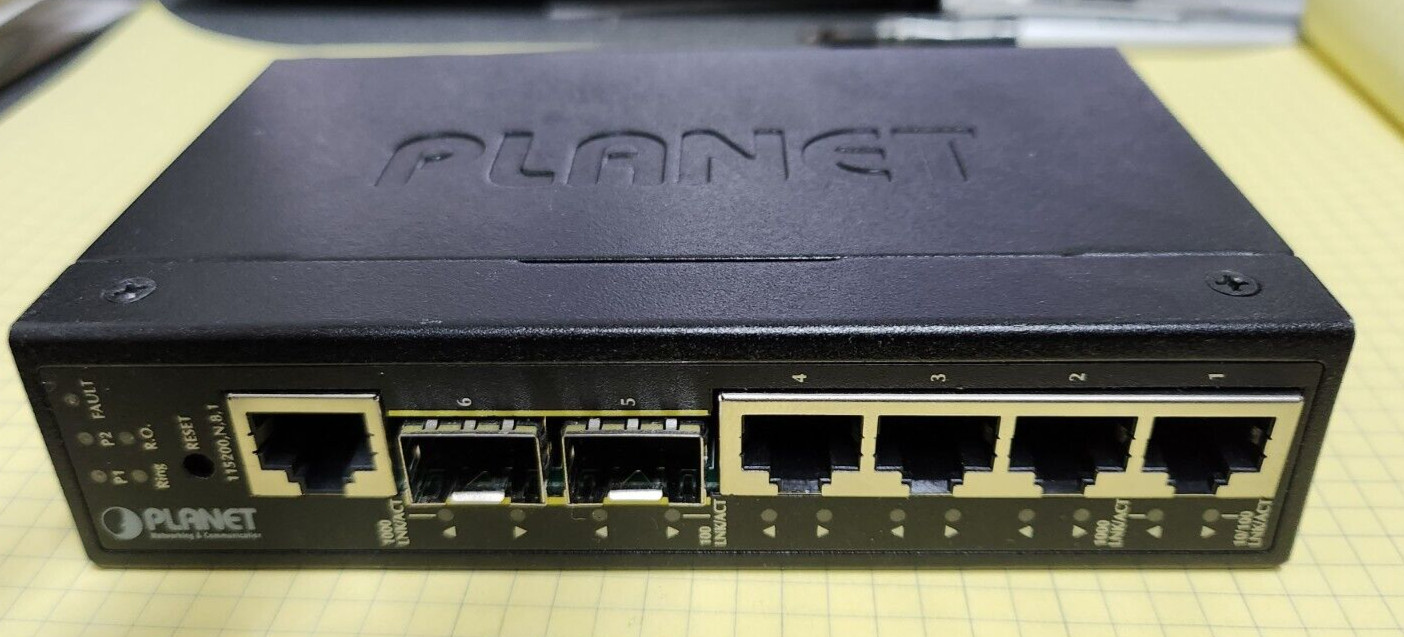 Planet IGS-5225-4T2S IP30 Industrial L2+/L4 4-Port Switch -Pls. read description