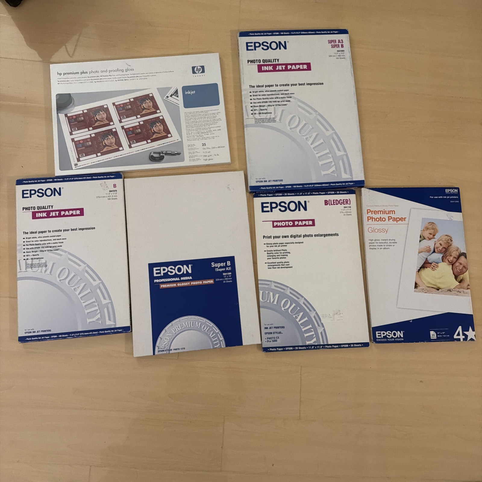 Lot Epson Photo Quality Ink Jet Papers. New See Description