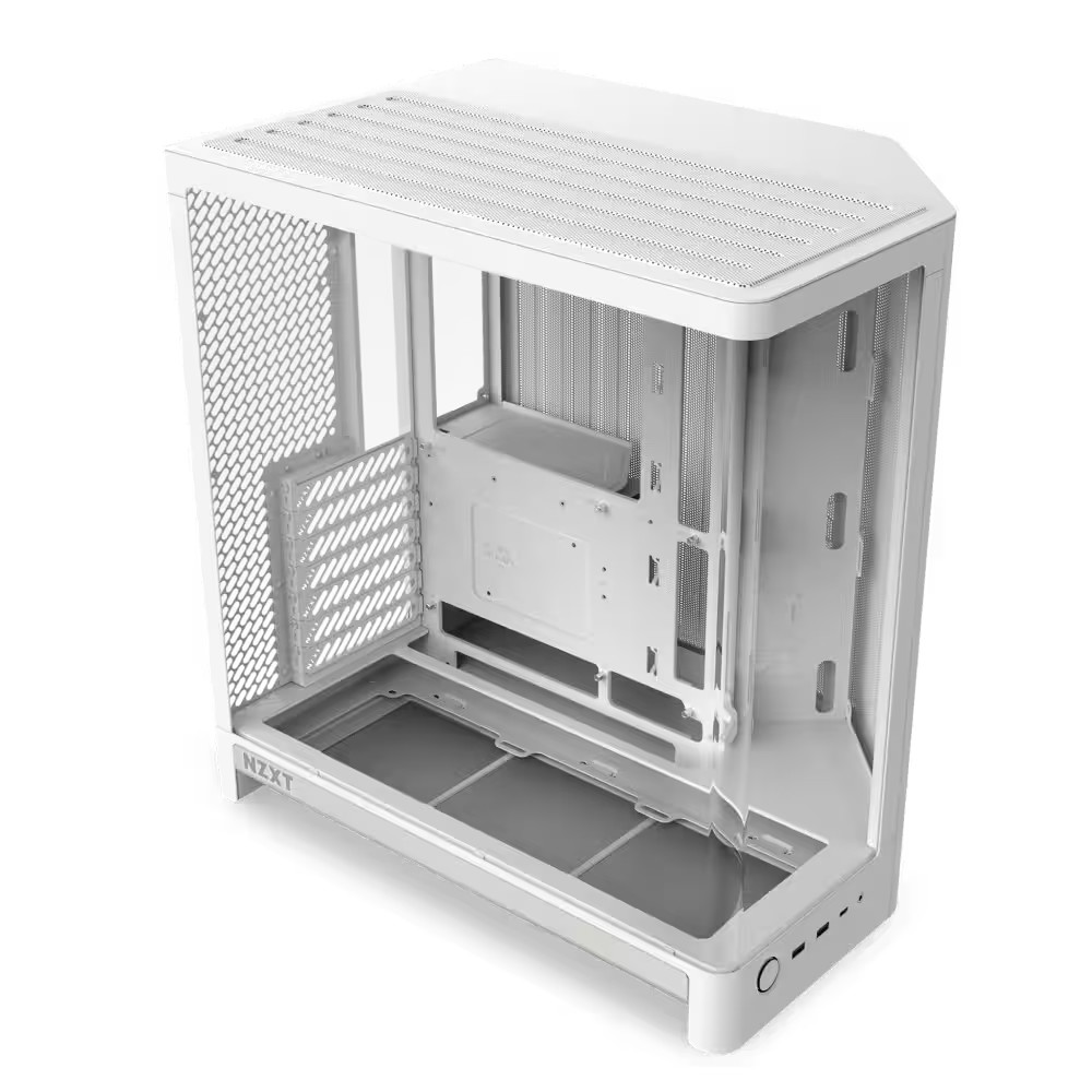 NZXT - H6 (2026) - ATX Dual-Chamber PC Case with Seamless Curved Tempered Gla...