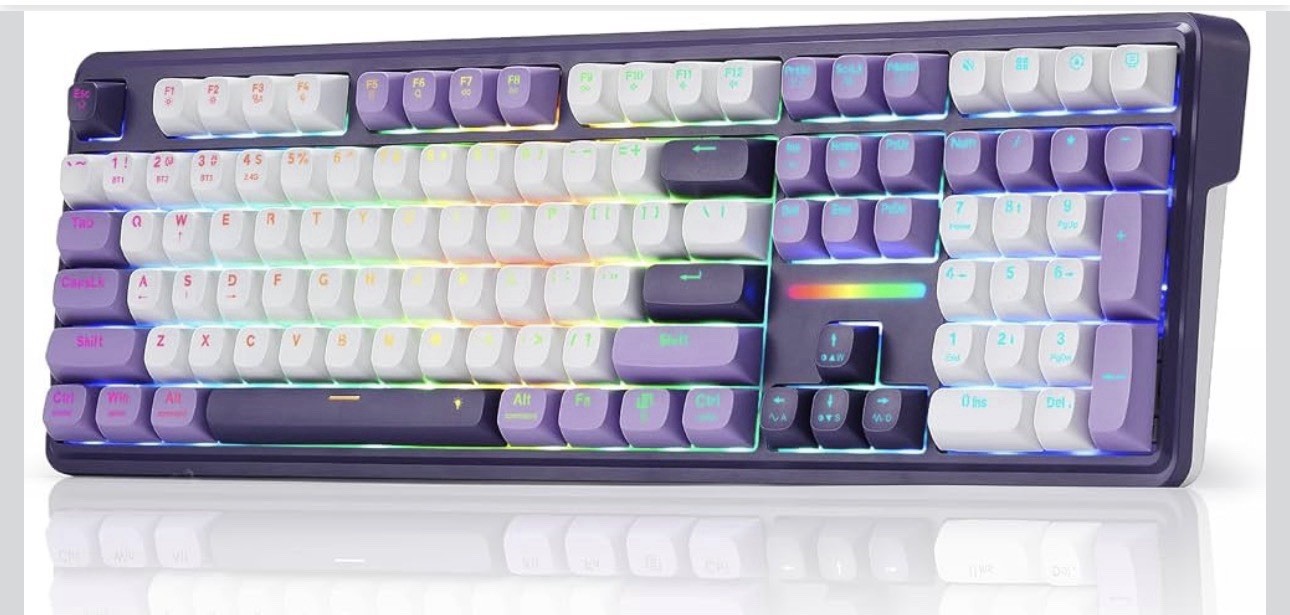 Redragon ANTONIUM K745 PRO Mechanical Keyboard Purple/White Illuminated