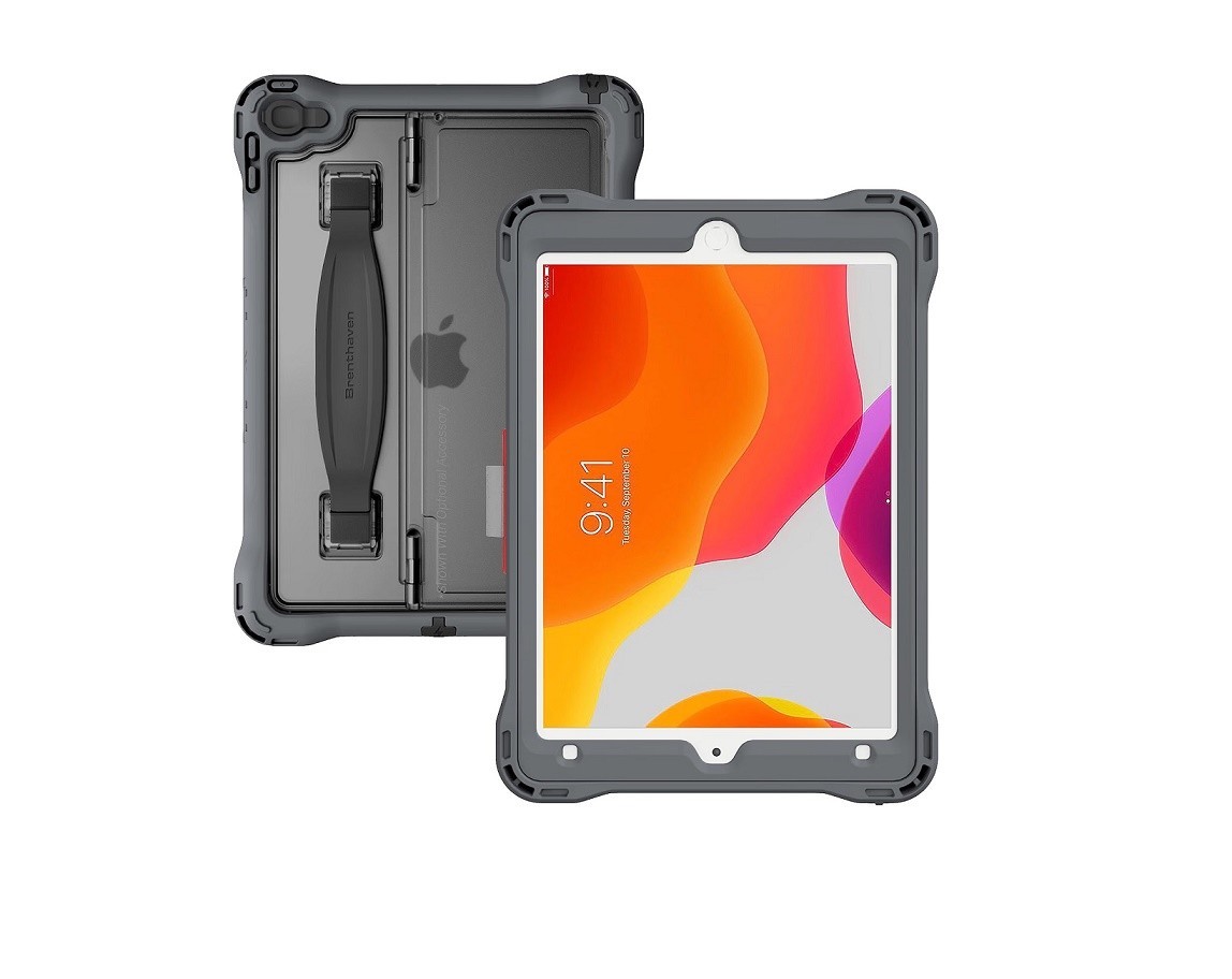 Open Box Brenthaven Edge Rugged Case 10.2" With Stand For iPad 9th Gray 6001