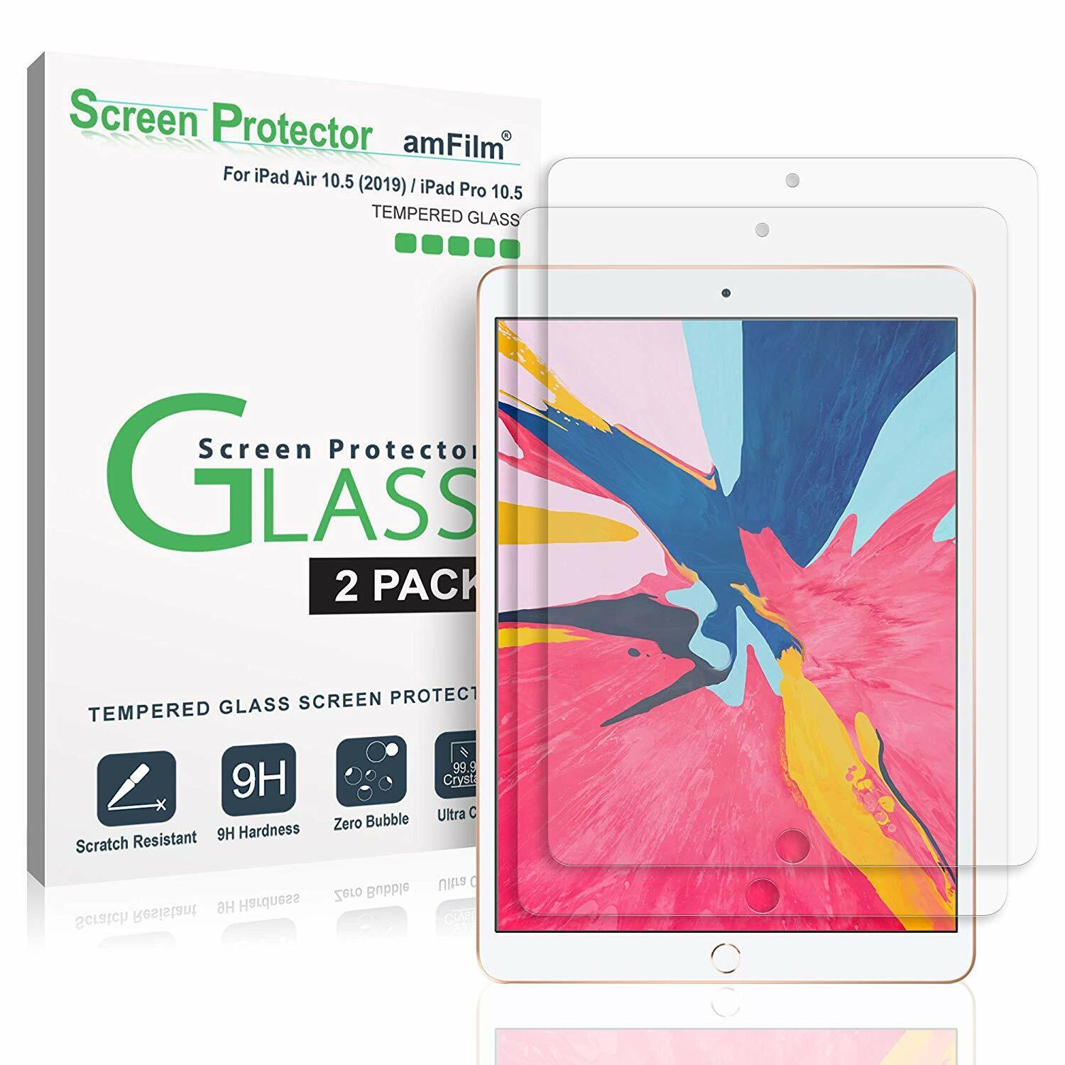 JUNELILY Glass Screen Protector for iPad Air 3 (2019) 10.5