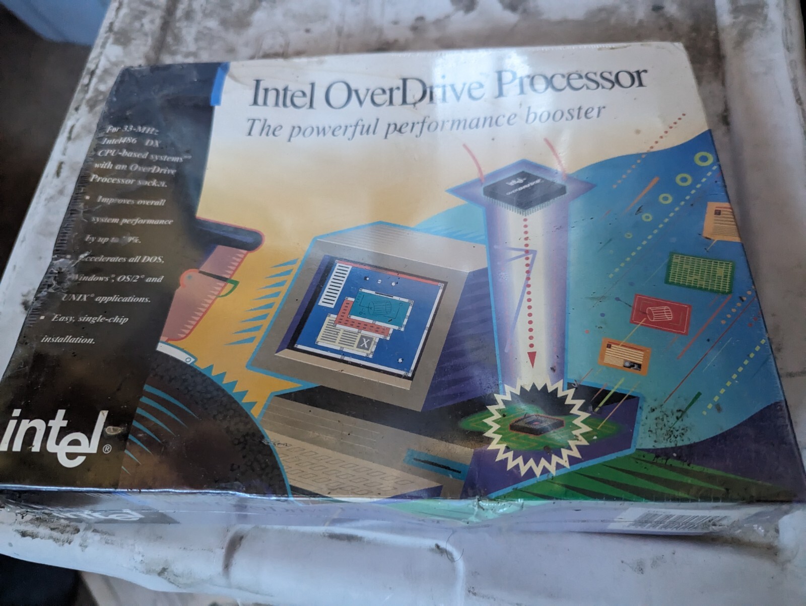 Intel ODP486SX-20 SX406 486SX-20 early date rare 80486 Vintage CPU Brand New