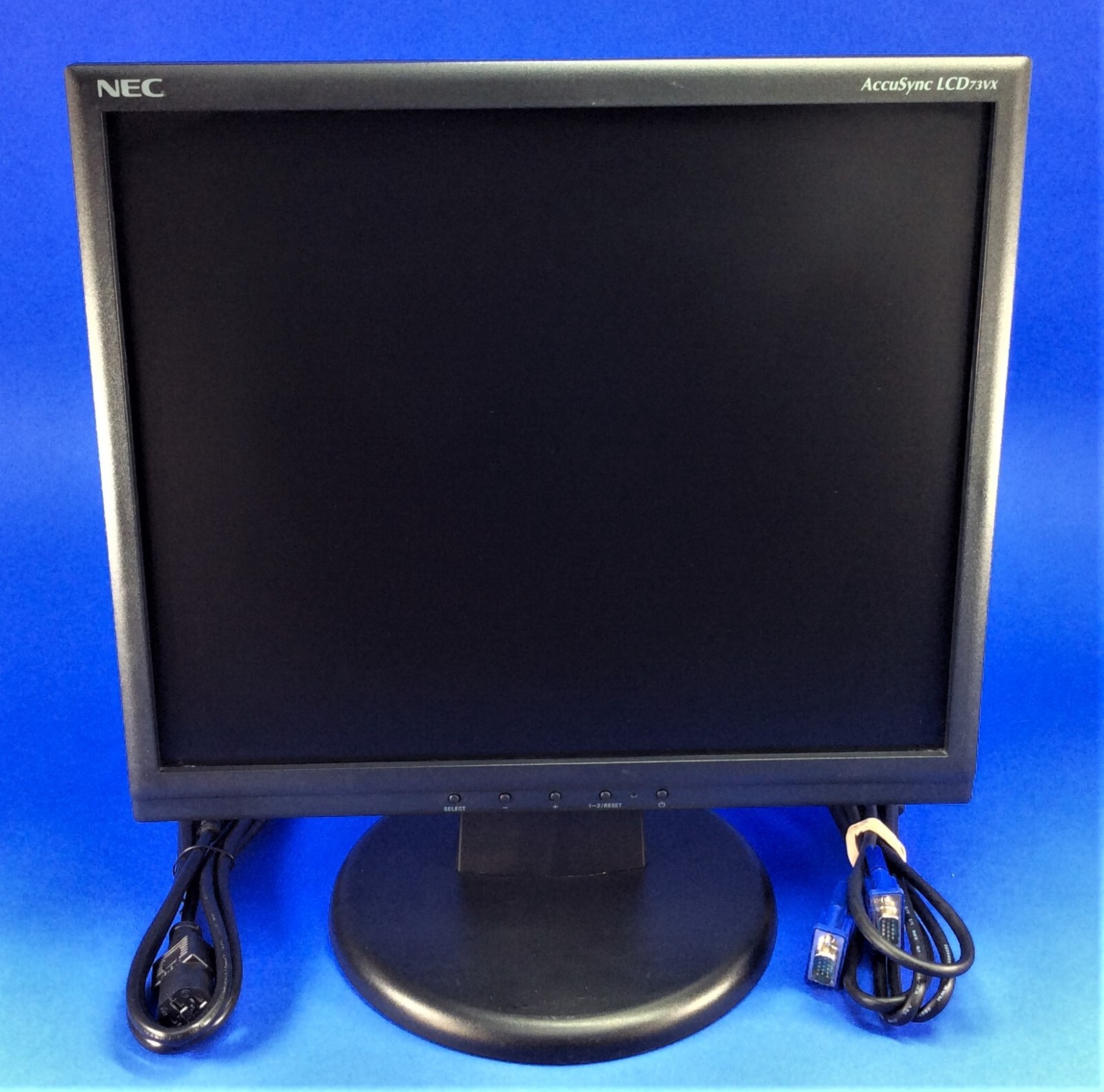 NEC AccuSync LCD73VX 17" LED Backlight Display w/ VGA & Power Cable
