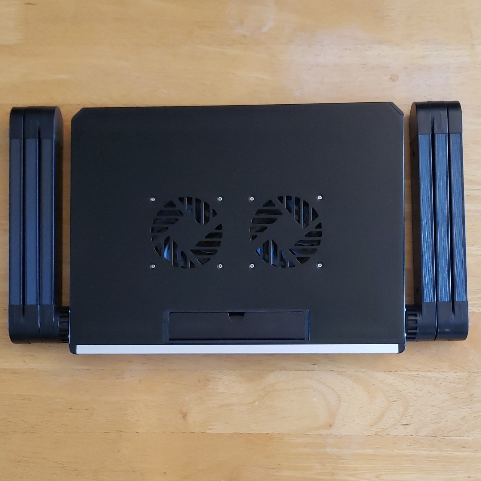 Executive Office Solutions Adjustable Laptop Cooler, Dual Fans, USB, Aluminum, …