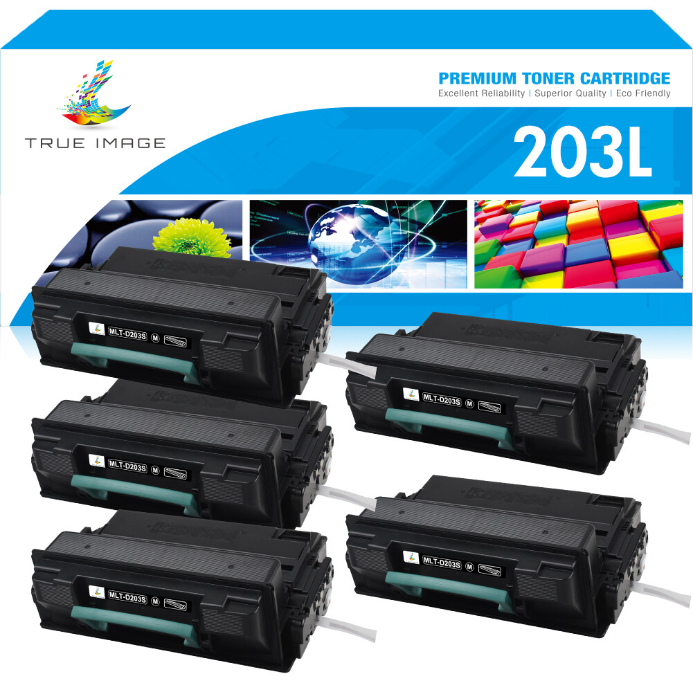 5pk MLTD203L Toner Cartridge For Samsung 203L ProXpress SL-M3820 M3820ND M3820DW