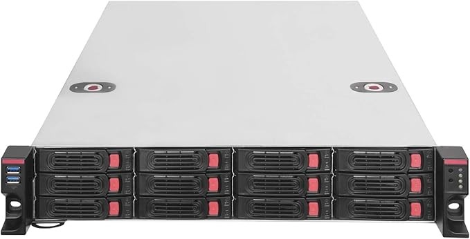 SilverStone RM22-312 2U 12-Bay HDD/SSD Rackmount Storage Chassis w/ Mini-SAS HD