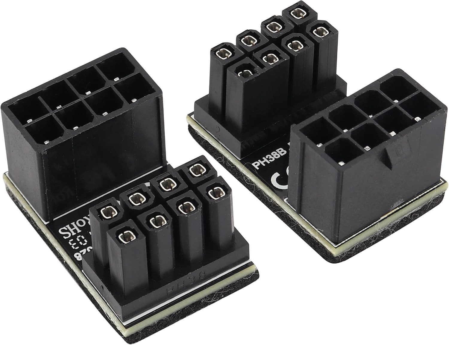2Pack 180 Degree ATX 8 Pin Graphics Card Power Supply Adapter U Type 180 Degree