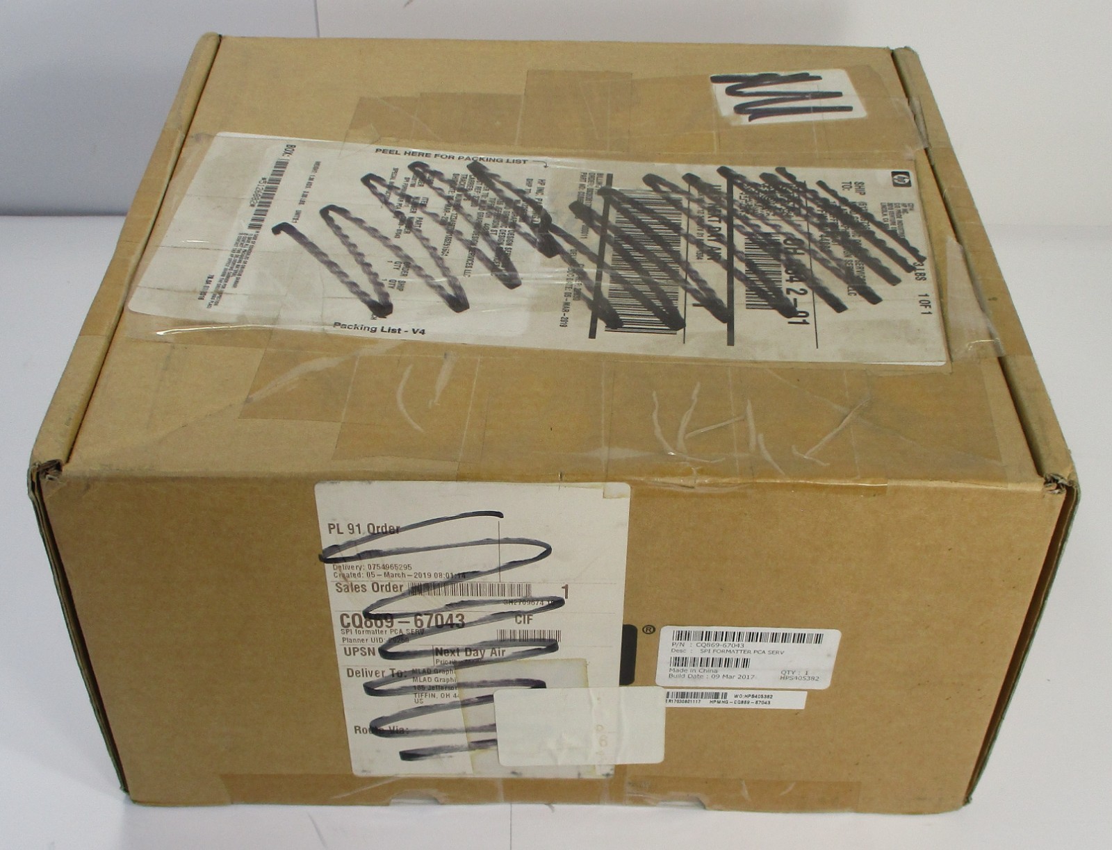 HP - CQ869-67043 - SPI Formatter PCA Serv Board