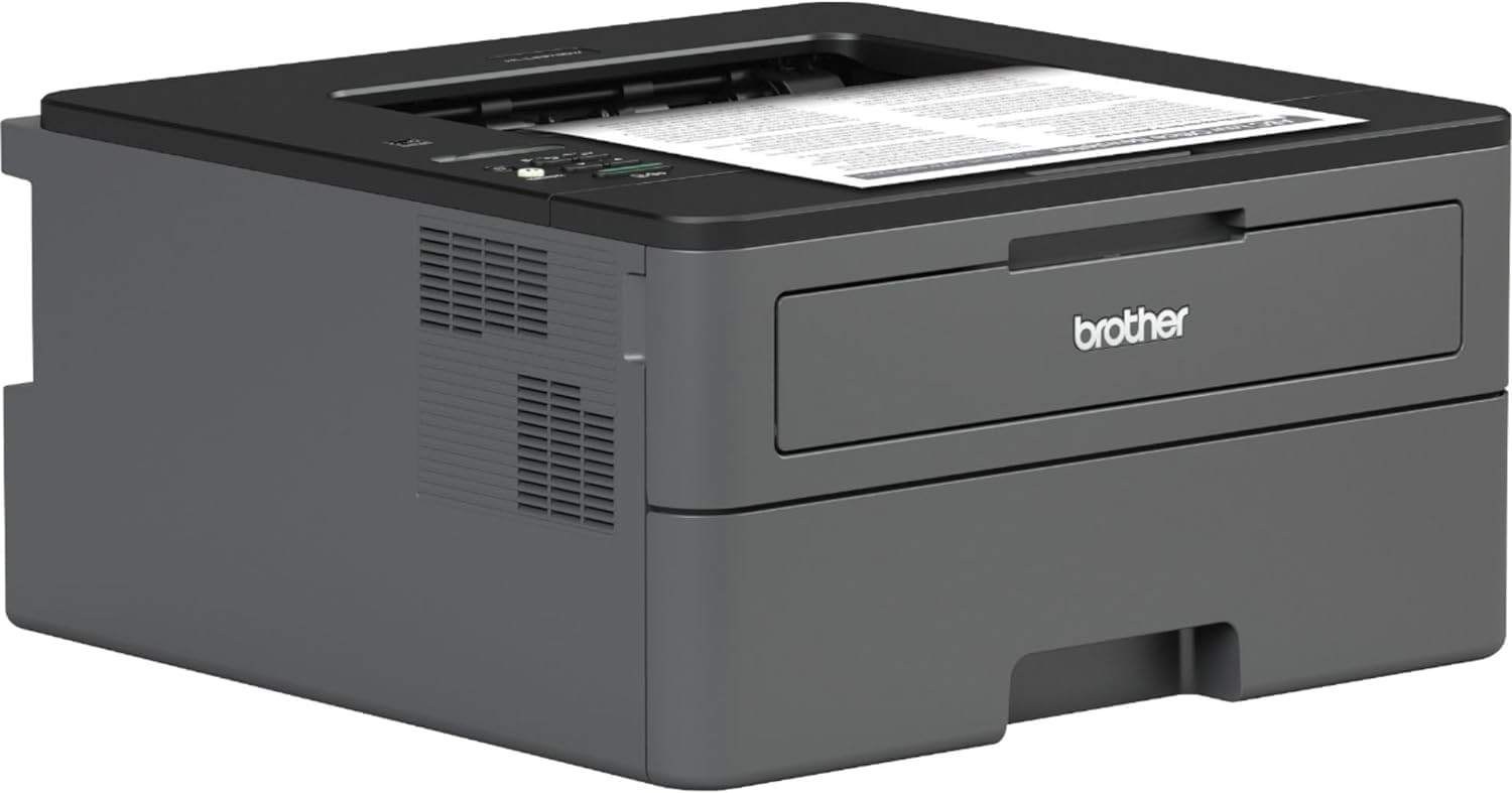 Brother HL-L2370DW Monochrome Wireless Laser Printer Print Only Gray 2400x600