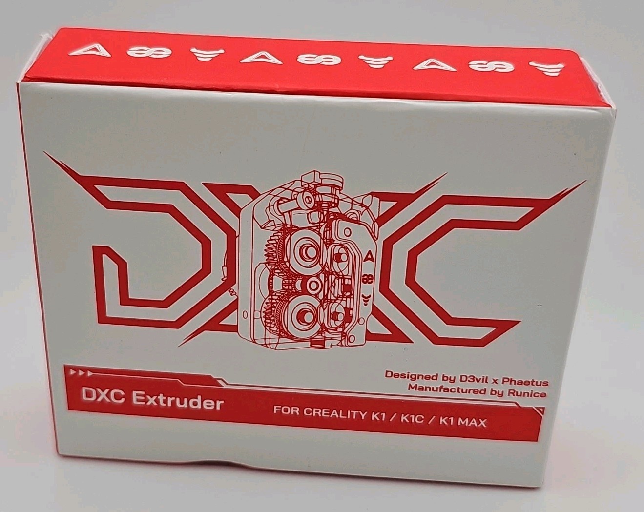 DXC Extruder Kit RNC Coated Dual Gear for K1 MAX/K1C/K1/K1 SE PLA/ABS/TPU/CF