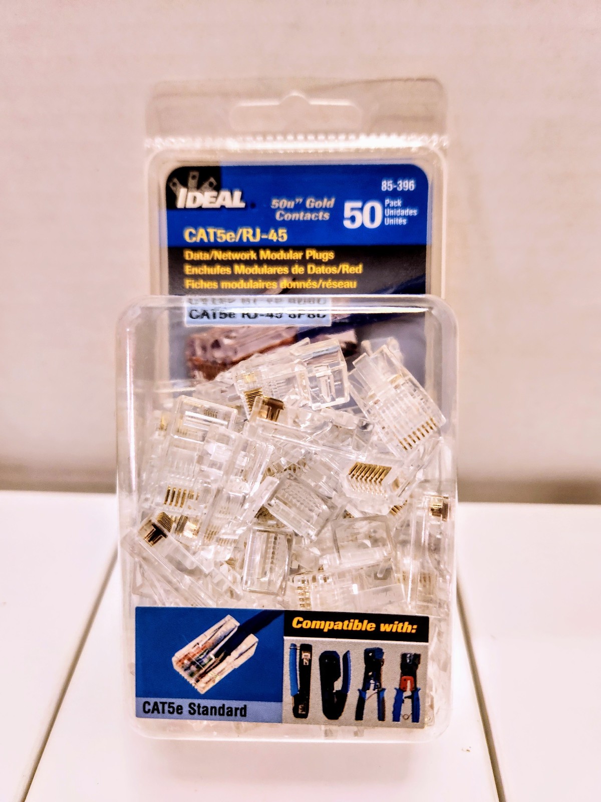 Ideal CAT5e RJ-45 Data Network Modular Plugs 50 Pack