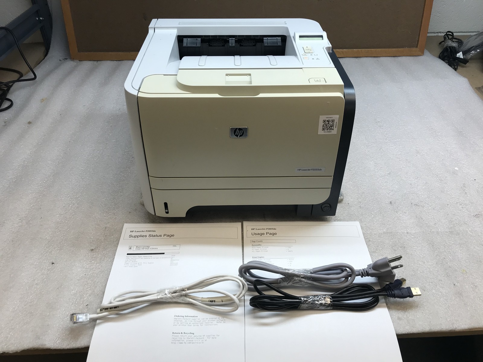 HP LaserJet P2055dn CE459A Workgroup Laser Printer w/ Toner 41K Pages