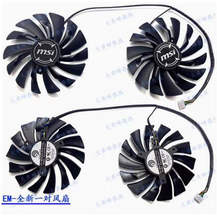 For MSI GTX1080ti 1080 1070ti 1070 1060 RX580 570 ARMOR Graphics Card Fan Parts