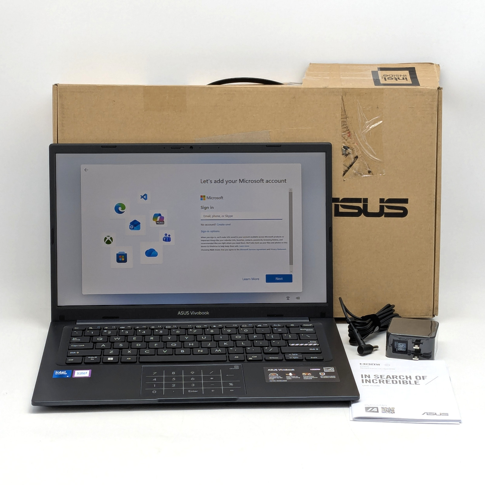 ASUS Vivobook 14 X1404V 14" Intel Core 5 120U 8GB DDR4 256GB SSD Windows 11 Home