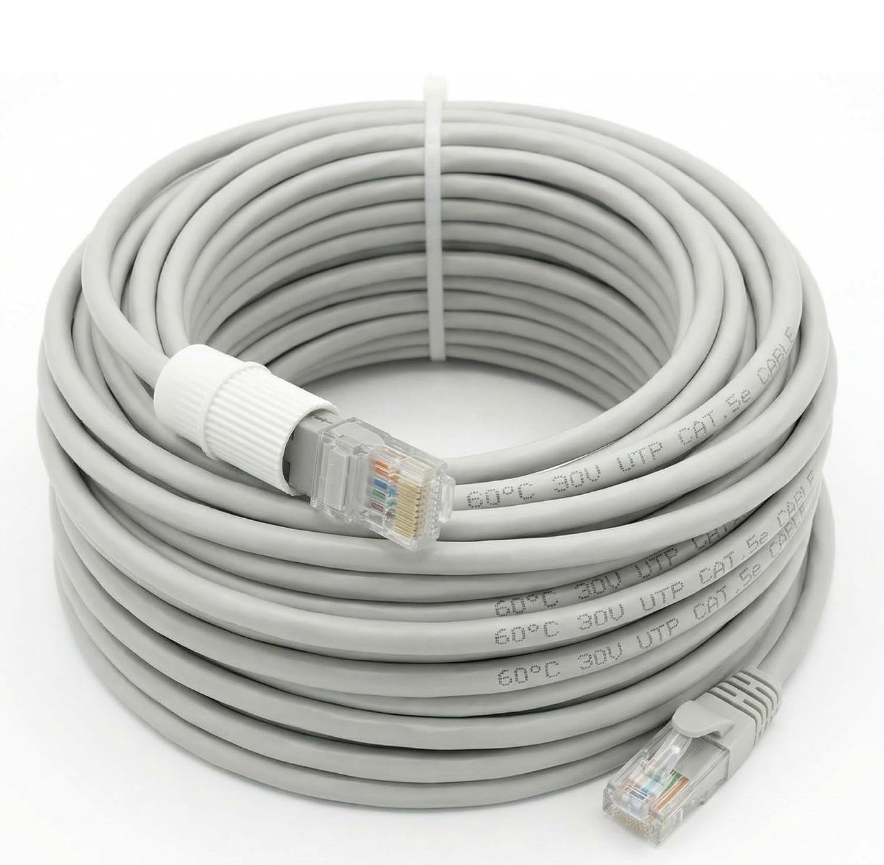 8x 60FT Cat5/6 Ethernet Cable RJ45 High Speed for PoE Cameras NVR Open Box