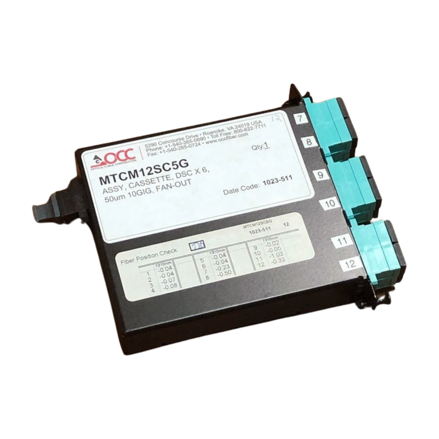 MTCM12SC5G BY OPTICAL CABLE CORPORATION