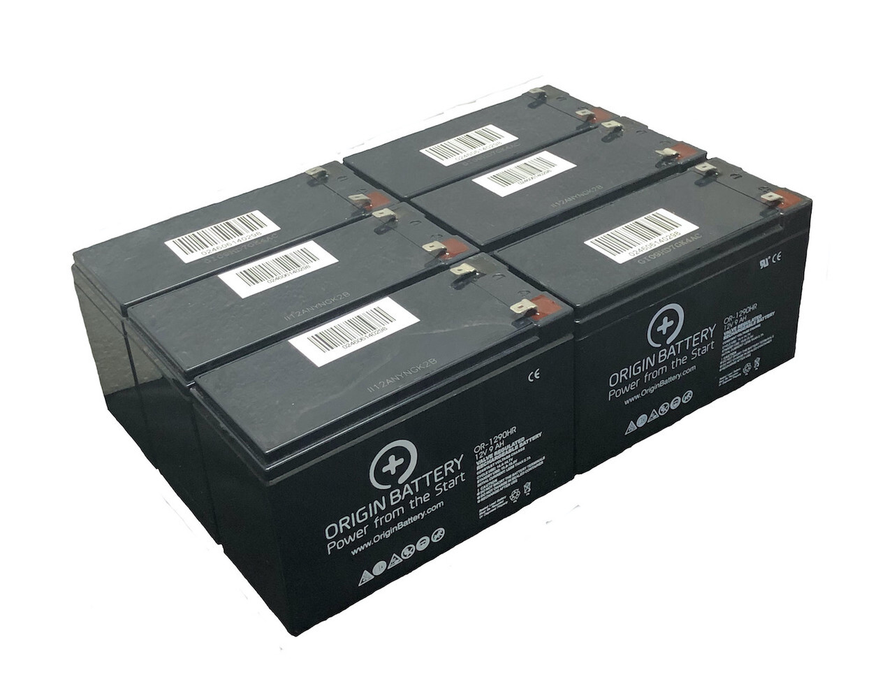 Tripplite RBC96-RMOD2U Battery Replacement - 6 Pack 12V 9AH High-Rate Series