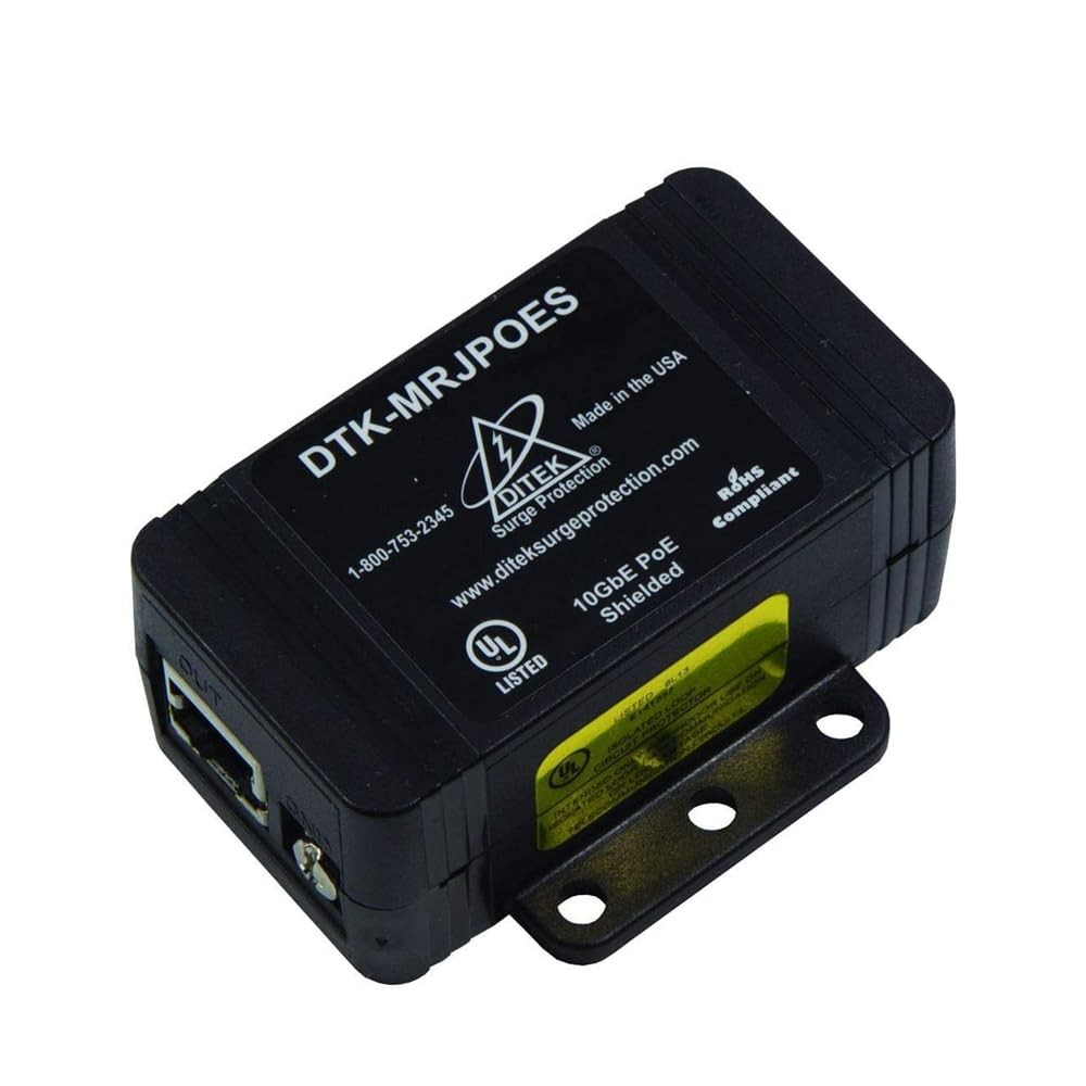 Ditek DTK MRJPOE Surge Suppressor for Power Over Ethernet Devices