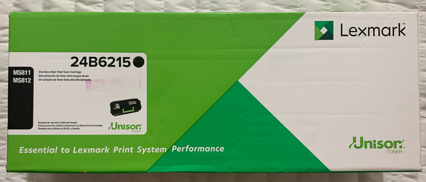 Lexmark 24B6215 Extra High Yield Black Toner For MS811 MS812 New Fast Shipping 