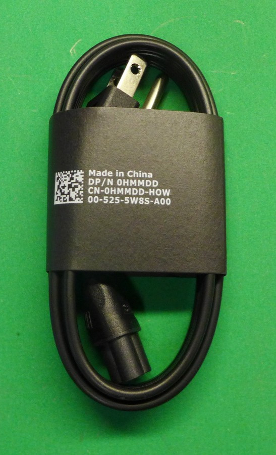 NEW Dell 3 Prong Charger Power Cable (Cable Only) HMMDD