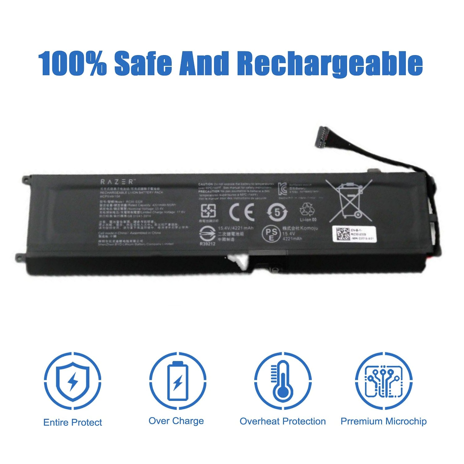 New Genuine RC30-0328 RZ09-0328 RZ09-0330 03305x Battery For Razer Blade 15 2020