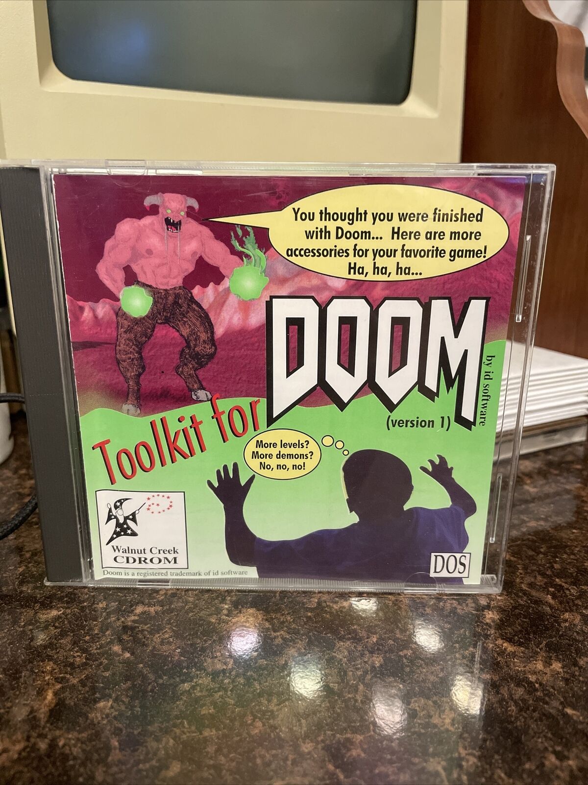 Vintage Gaming Doom Version 1 Toolkit CdRom Super Rare Level Expansion 1994 DOS