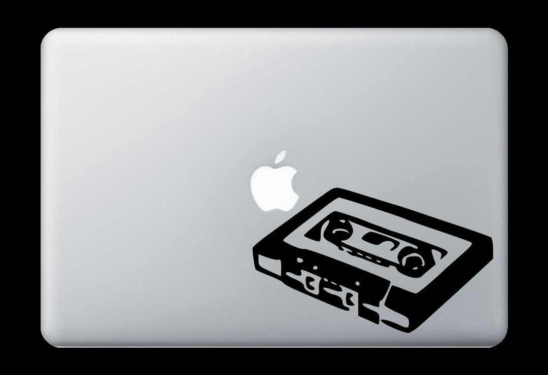 Cassette Tape Decal Sticker for Apple Mac Book Air/Pro Dell Laptop 13\