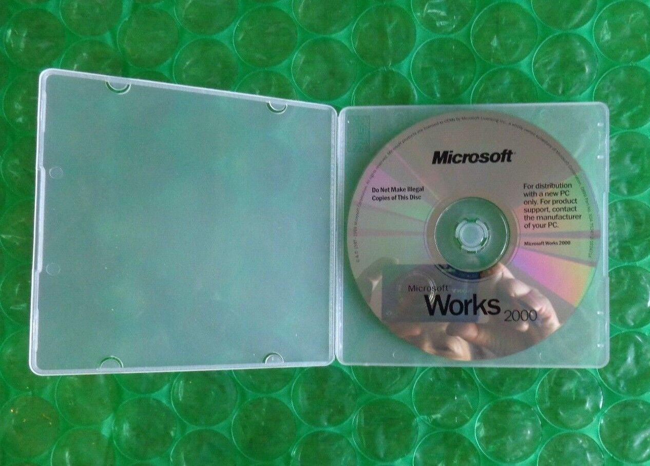 Microsoft Works 2000 For Windows ( Brand New)