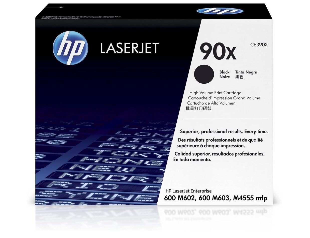 HP 90X Black Toner Cartridge High Yield CE390X for LaserJet M602 M603 M4555