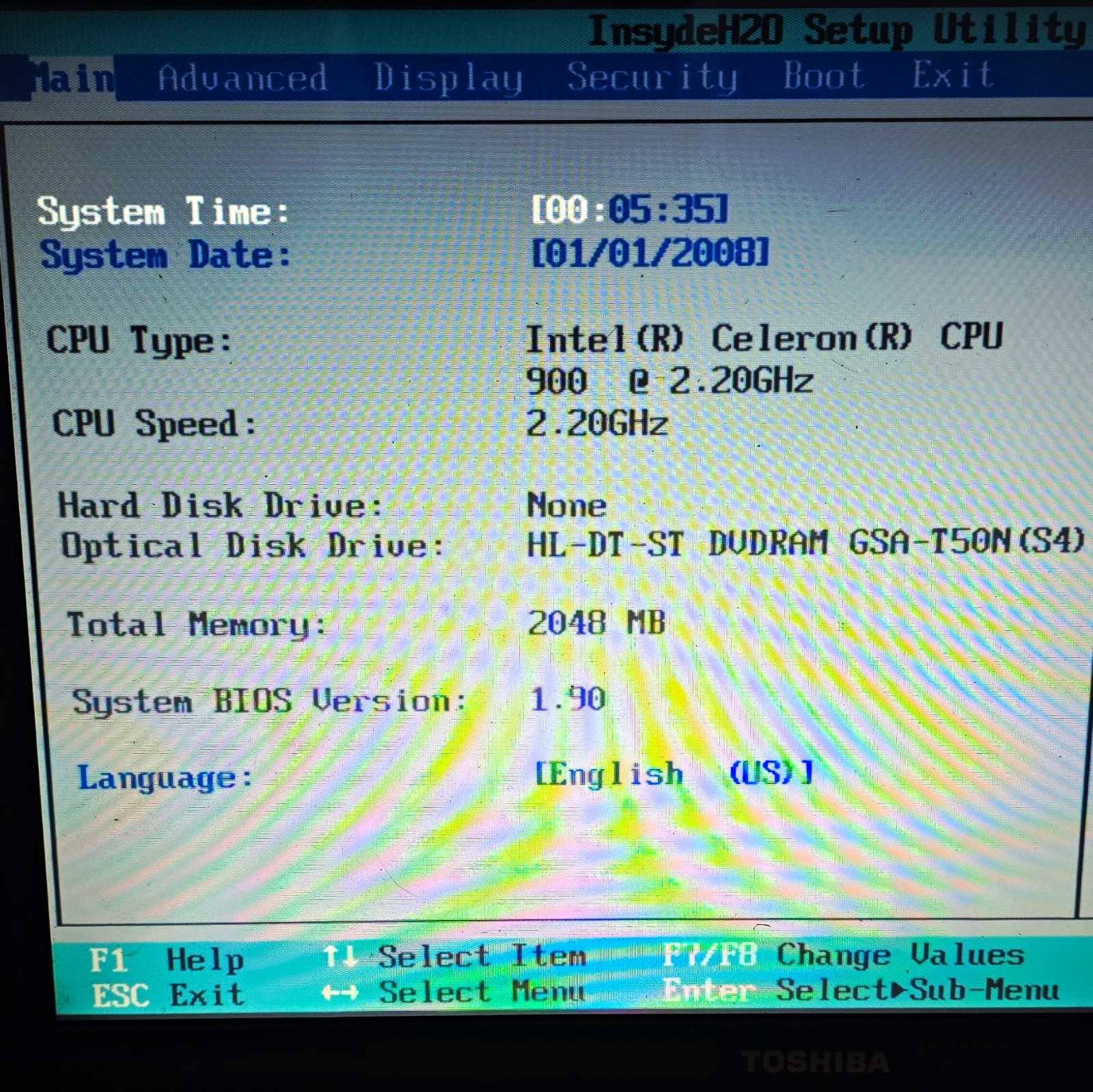 Toshiba Satellite L305-S5955 13" Celeron 2.20GHz 2GB Vista Wi-Fi Black