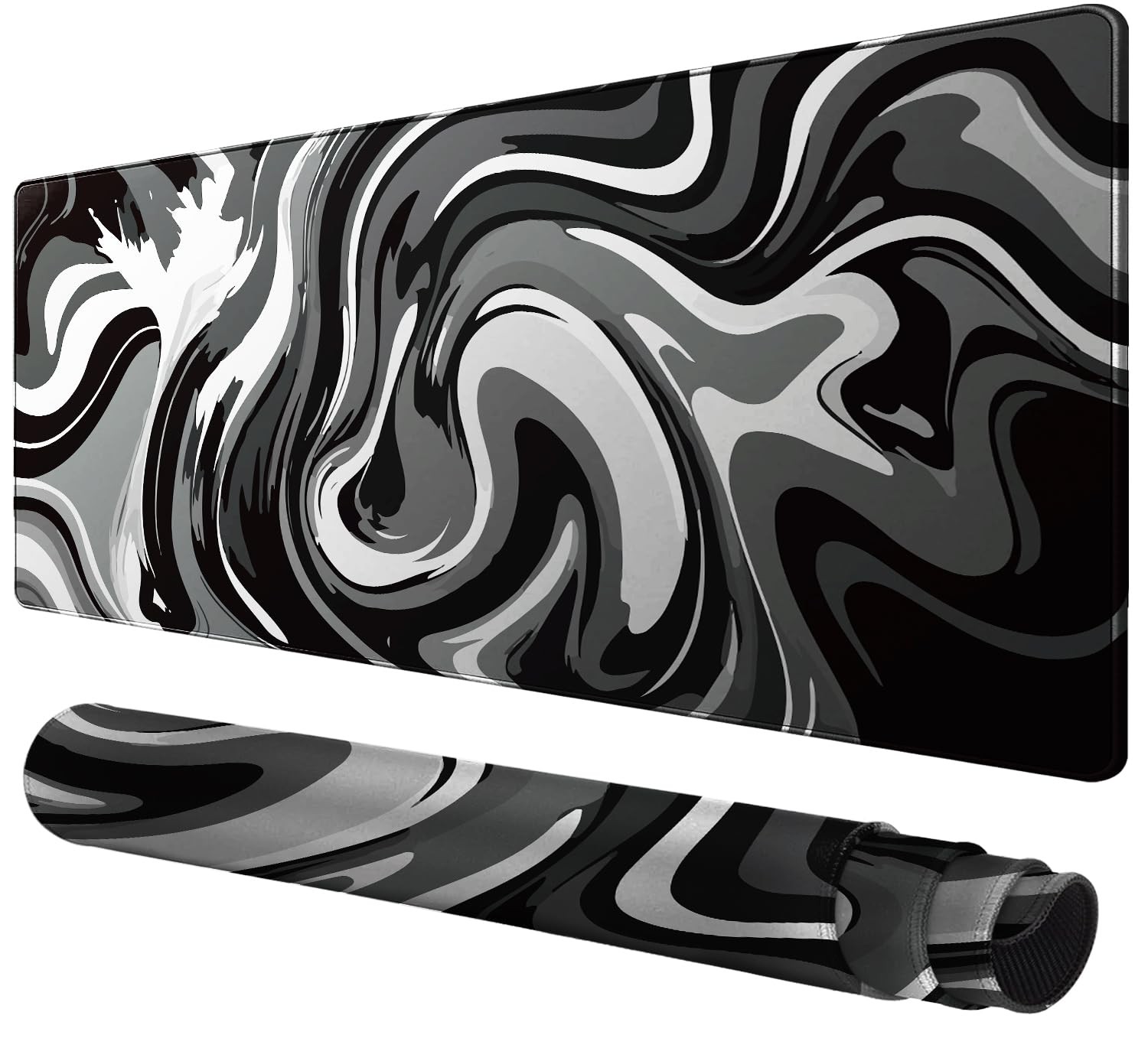 Large Mouse Pad for Desk - Gaming Mouse Pad with Non-Slip Base Stitched Edges...