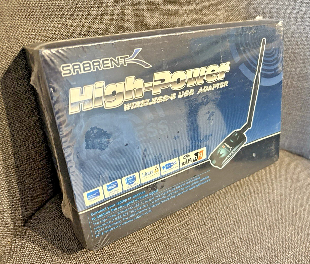 Sabrent NT-WGHU High Power Usb Wireless-G Wi-fi Network Adapter - Sealed Box