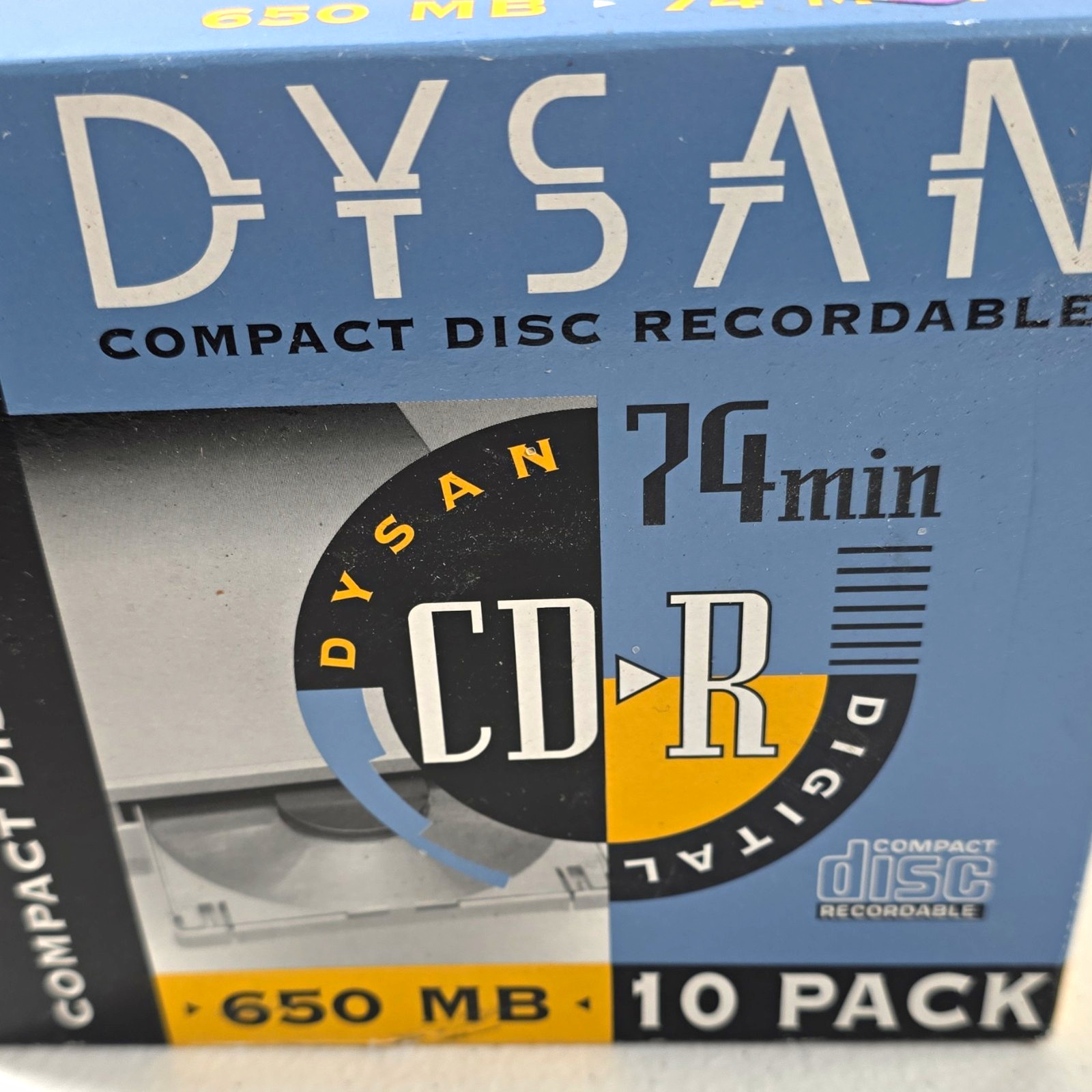 Dysan CD-R Recordable 650MB 74min 1x-4x 10 Pack Spindle/Cake Box