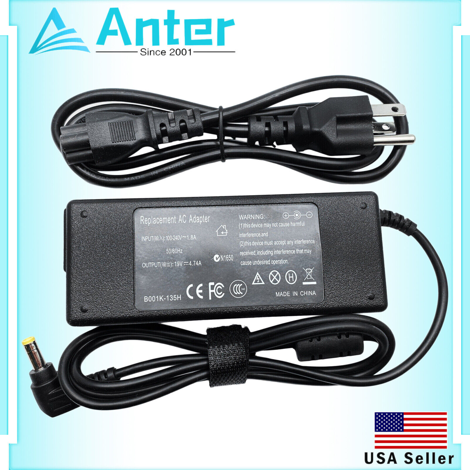AC Power Supply Adapter Charger for Asus G1 G1S G1Sn G2 G2K G2P G2Pb G2Pc G2S