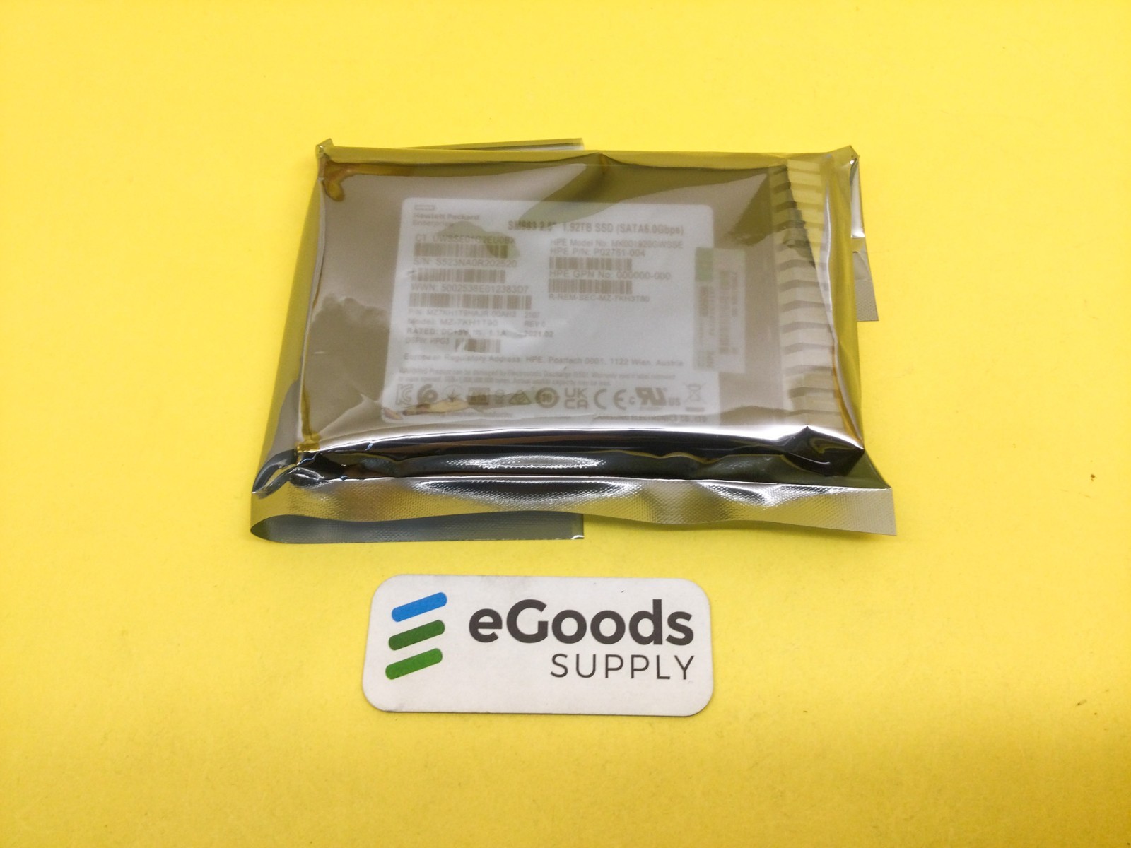 P09722-B21 HPE 1.92TB SATA 6G MIXED USE SFF SC SM883 SSD P09912-001 new