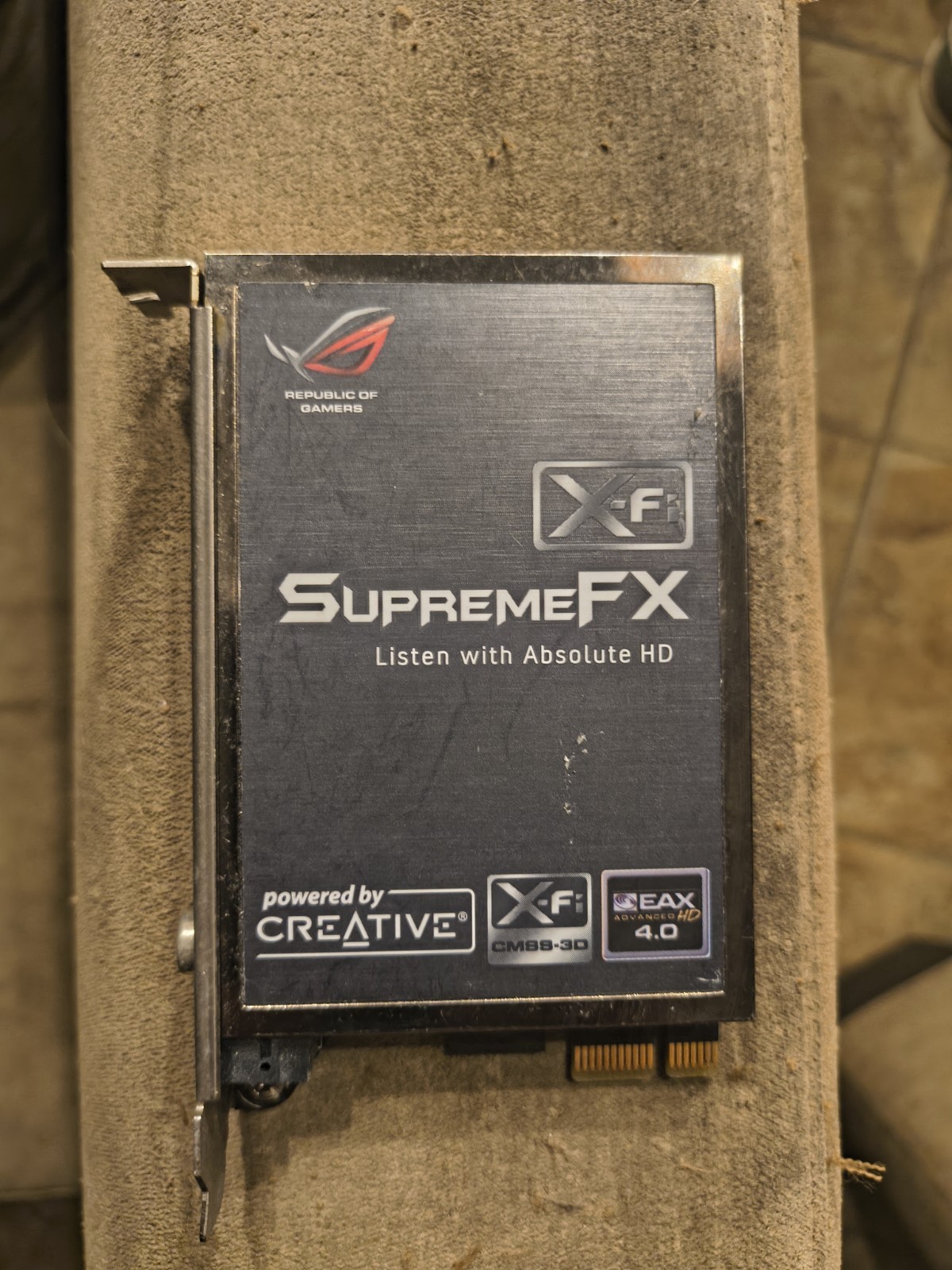ASUS ROG SupremeFX X-Fi 7.1 Surround Sound PCIe Audio Card Creative X-Fi — EAX 4