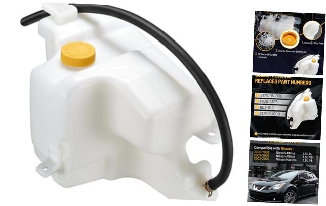 Engine Coolant Expansion Reservoir Overflow Tank 603-614 Compatible with 2002