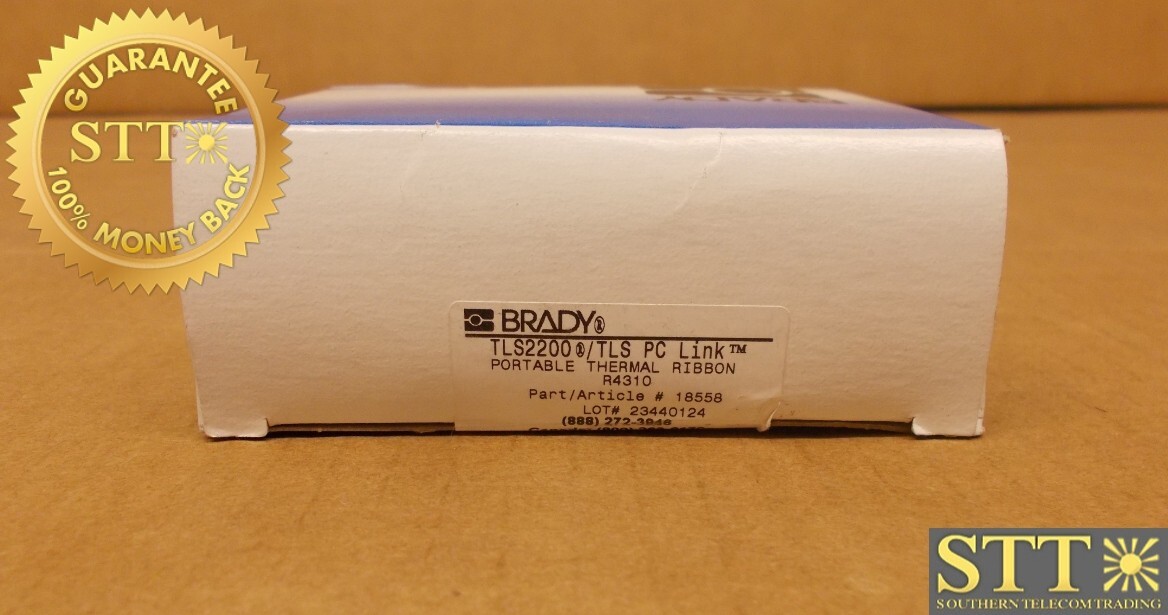 R4310 BRADY 2"W X 75'L TLS2200/TLS PC LINK PORTABLE THERMAL RIBBON NEW
