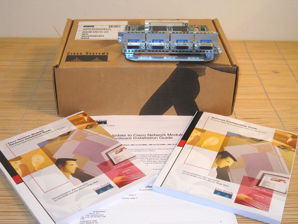 NEW CISCO NM-4A/S 4-Port Async/Sync Serial Module NEW OPEN BOX