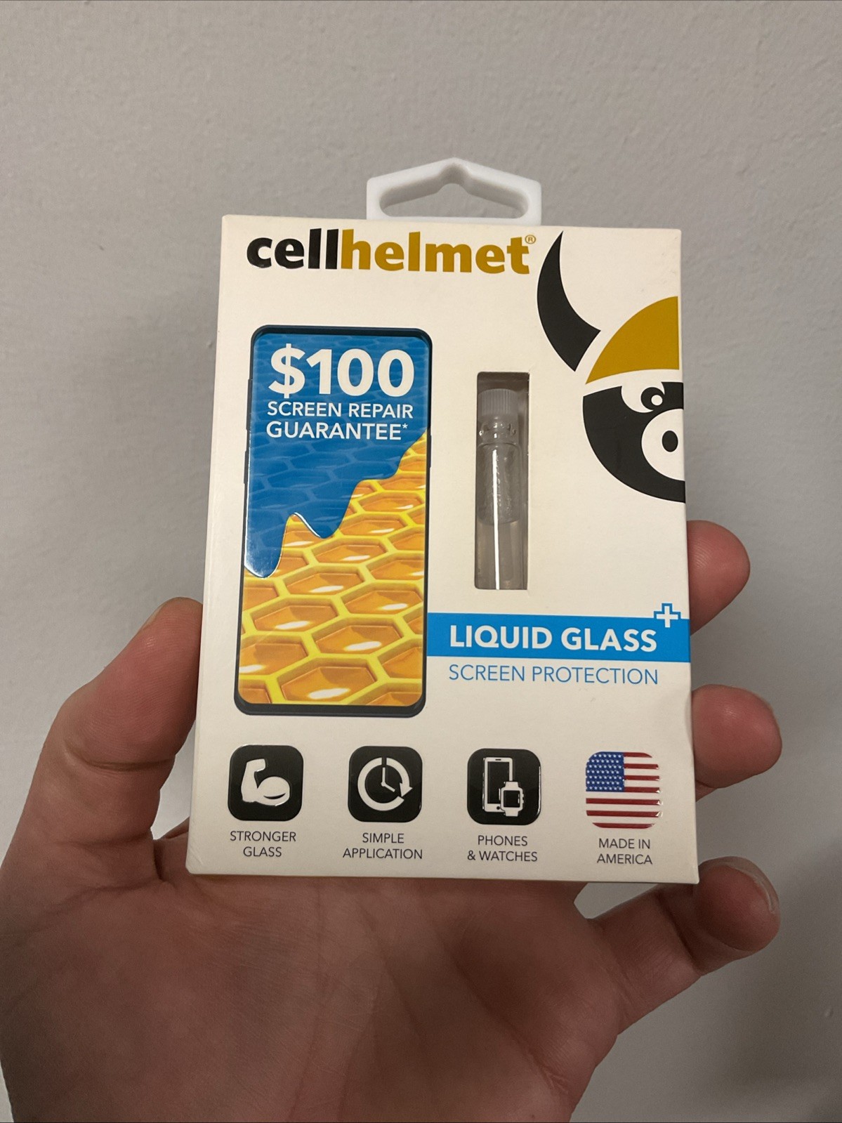 CellHelmet Liquid Glass+ Screen Protection for All Phones & Watches - 0.6mL